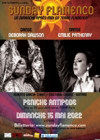 spectacle Sunday Flamenco. Le dimanche 15 mai 2022 à Paris19. Paris.  17H00